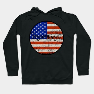 Night Ranger / USA Flag Style Hoodie